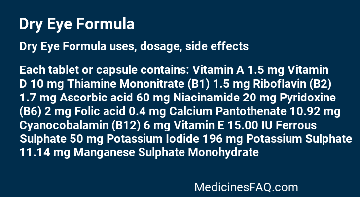 Dry Eye Formula