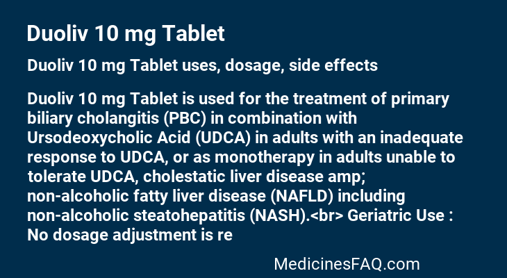 Duoliv 10 mg Tablet