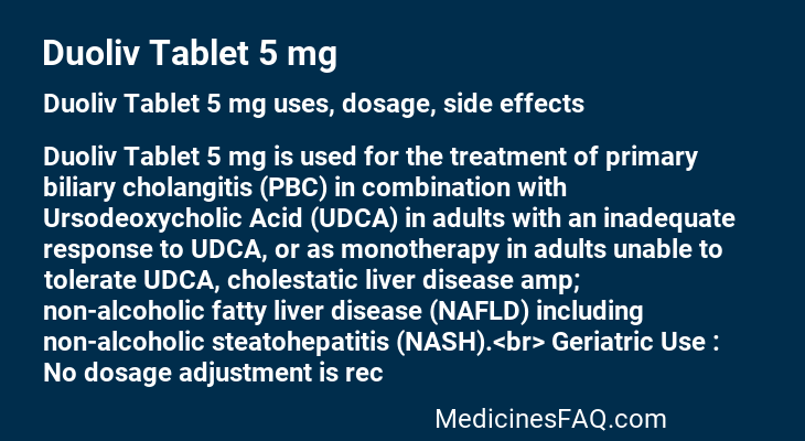 Duoliv Tablet 5 mg