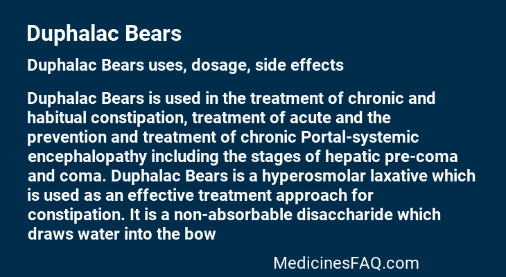 Duphalac Bears