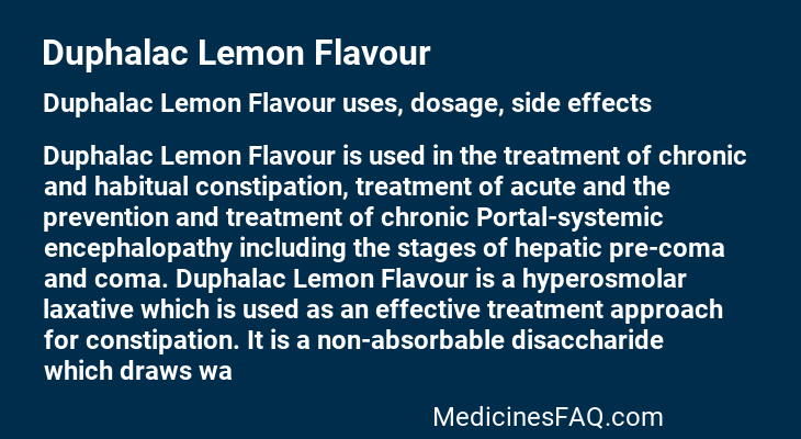 Duphalac Lemon Flavour