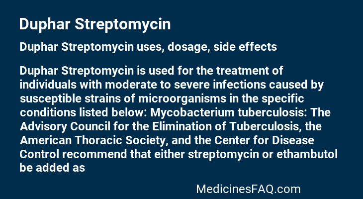Duphar Streptomycin