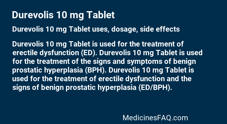 Durevolis 10 mg Tablet