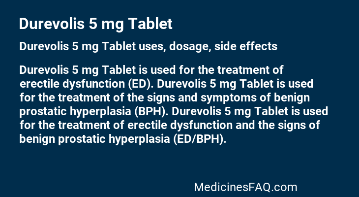 Durevolis 5 mg Tablet