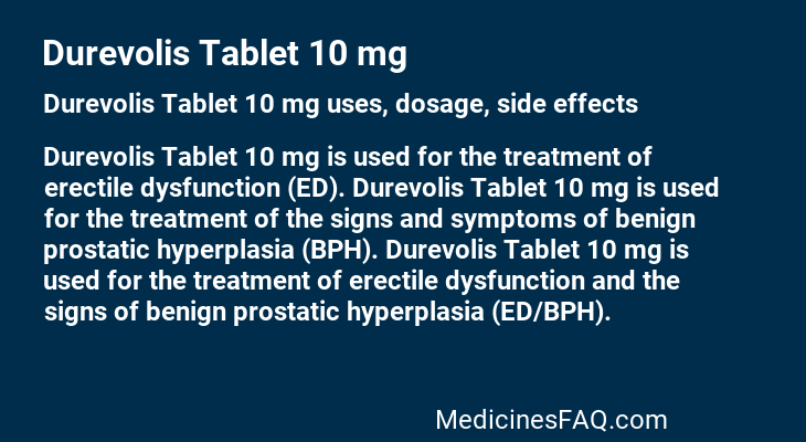 Durevolis Tablet 10 mg