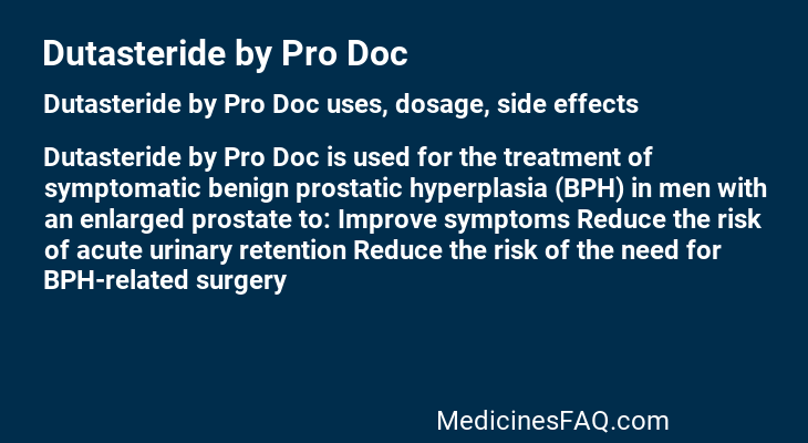 Dutasteride by Pro Doc