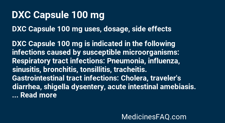 DXC Capsule 100 mg