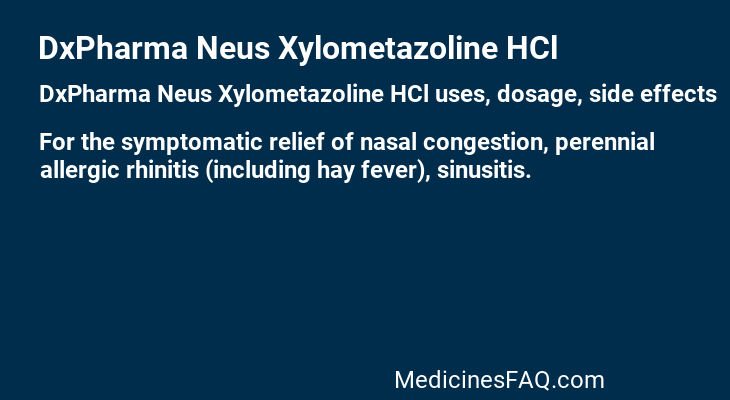 DxPharma Neus Xylometazoline HCl