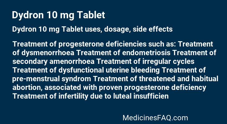 Dydron 10 mg Tablet