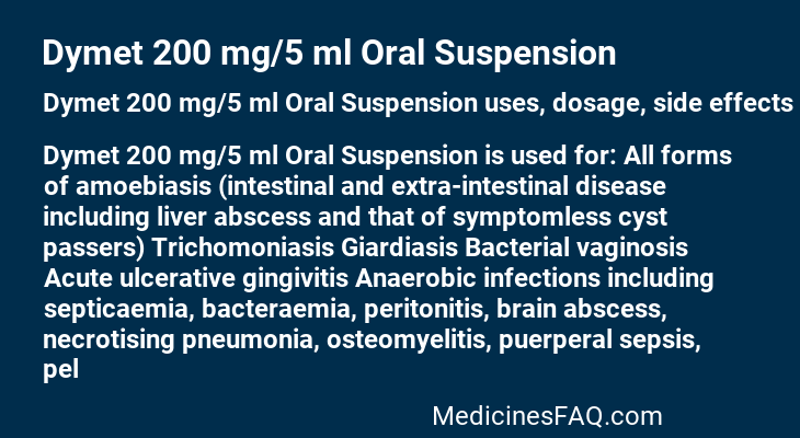 Dymet 200 mg/5 ml Oral Suspension