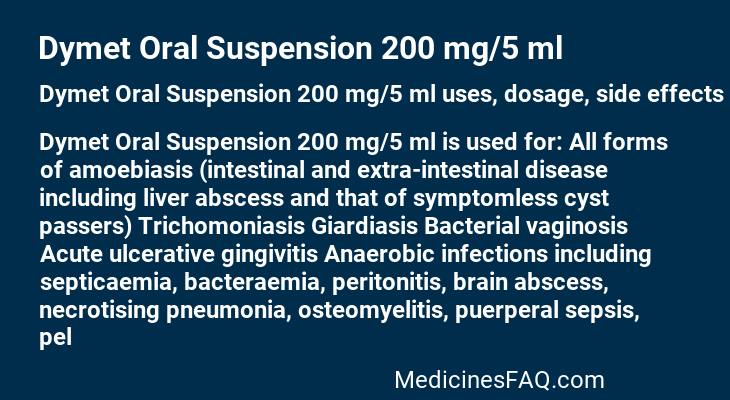 Dymet Oral Suspension 200 mg/5 ml