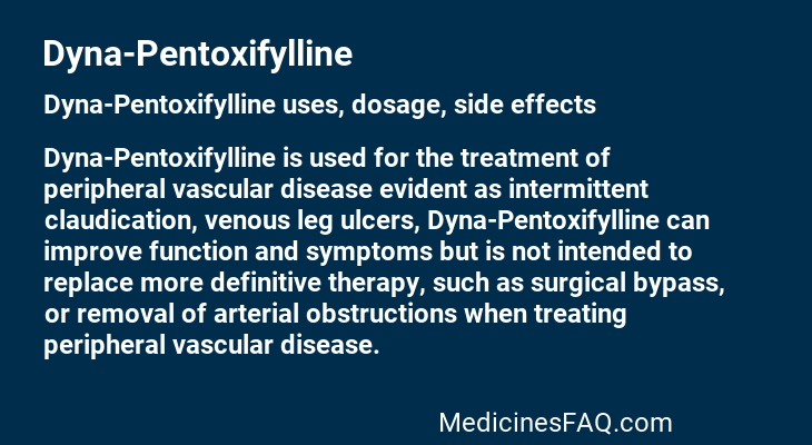 Dyna-Pentoxifylline