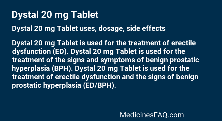 Dystal 20 mg Tablet