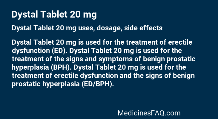 Dystal Tablet 20 mg