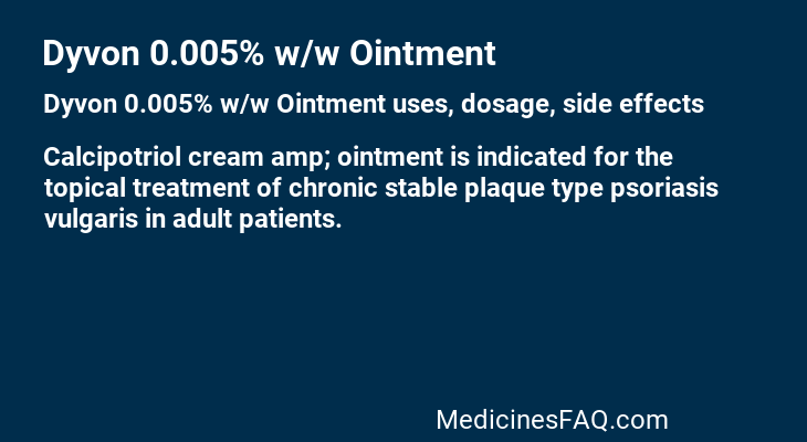 Dyvon 0.005% w/w Ointment