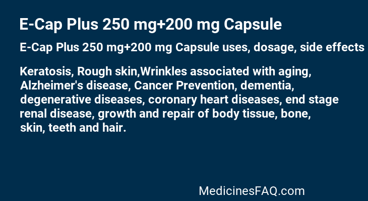 E-Cap Plus 250 mg+200 mg Capsule