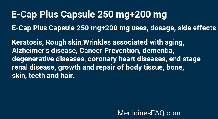 E-Cap Plus Capsule 250 mg+200 mg