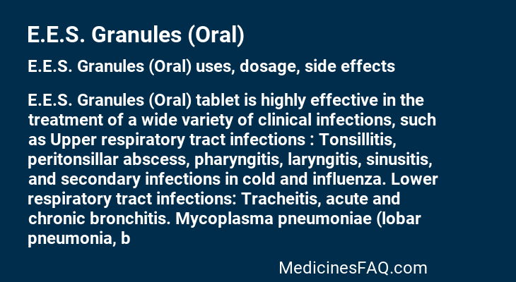 E.E.S. Granules (Oral)