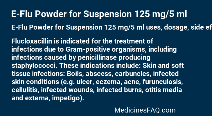 E-Flu Powder for Suspension 125 mg/5 ml