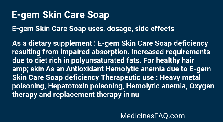 E-gem Skin Care Soap