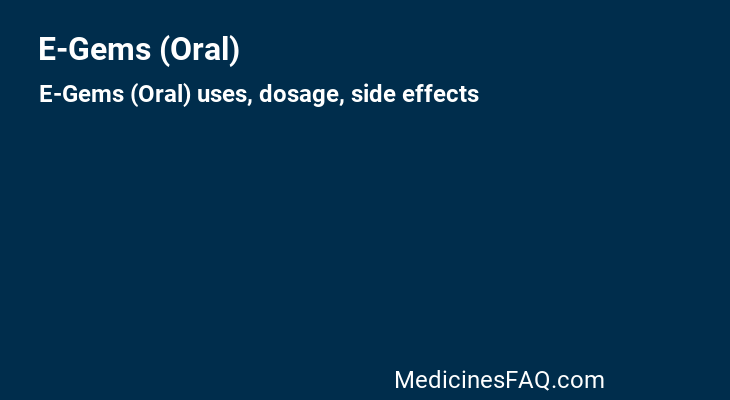 E-Gems (Oral)