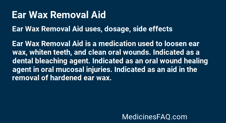 Ear Wax Removal Aid