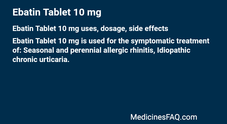Ebatin Tablet 10 mg