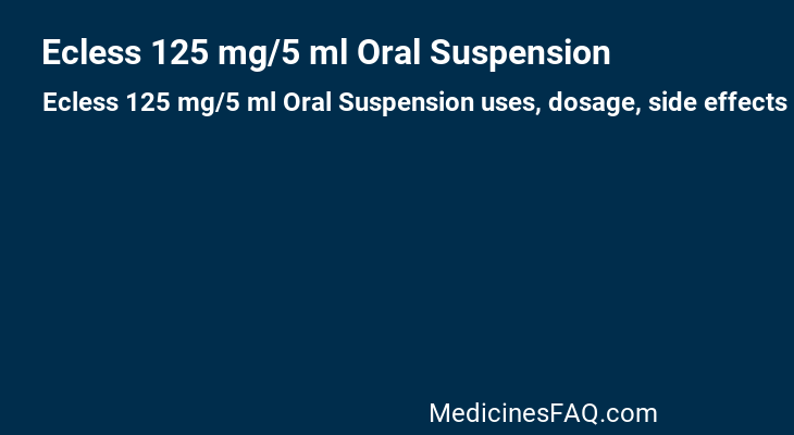 Ecless 125 mg/5 ml Oral Suspension