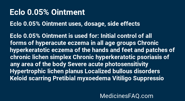 Eclo 0.05% Ointment