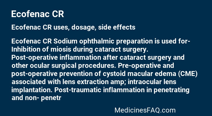 Ecofenac CR