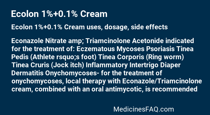 Ecolon 1%+0.1% Cream