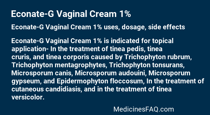 Econate-G Vaginal Cream 1%