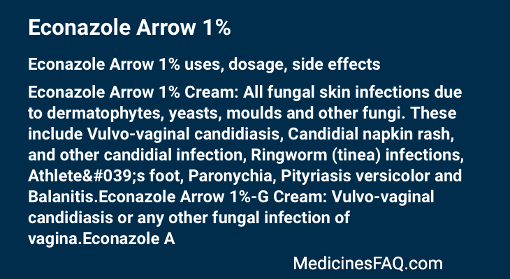 Econazole Arrow 1%