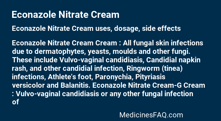Econazole Nitrate Cream