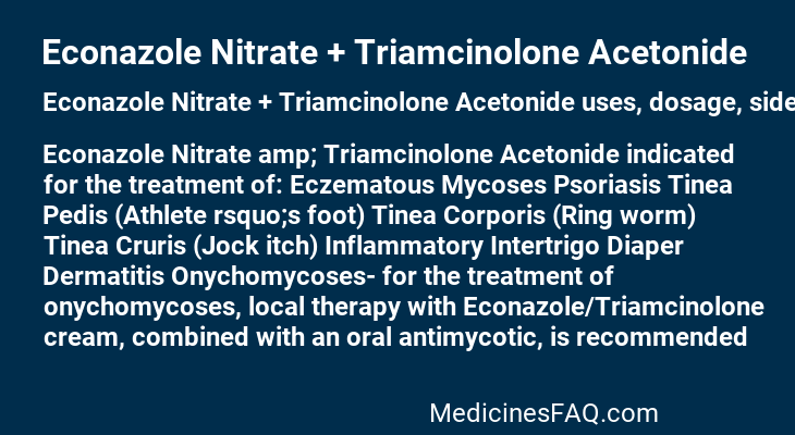 Econazole Nitrate + Triamcinolone Acetonide