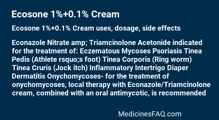 Ecosone 1%+0.1% Cream