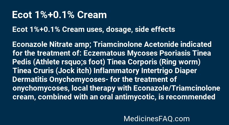 Ecot 1%+0.1% Cream