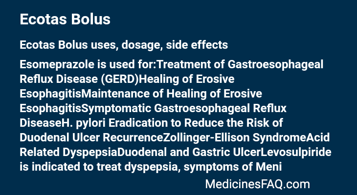 Ecotas Bolus