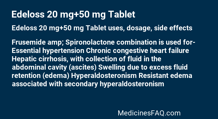 Edeloss 20 mg+50 mg Tablet