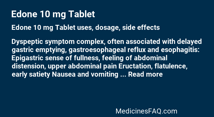 Edone 10 mg Tablet