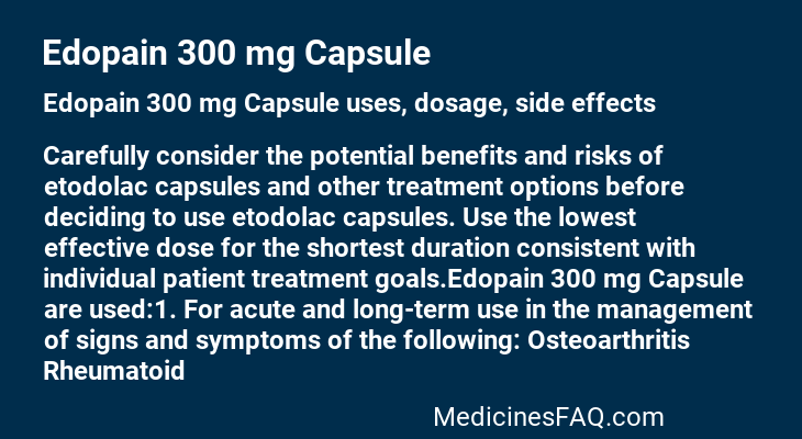 Edopain 300 mg Capsule