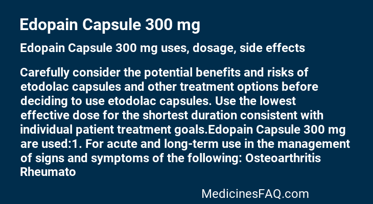 Edopain Capsule 300 mg