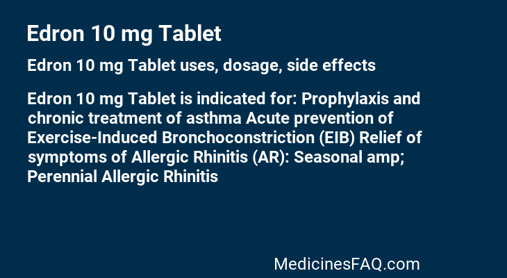 Edron 10 mg Tablet