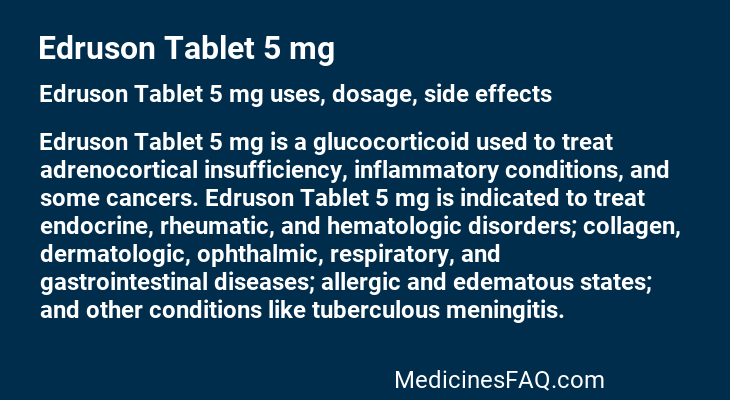 Edruson Tablet 5 mg