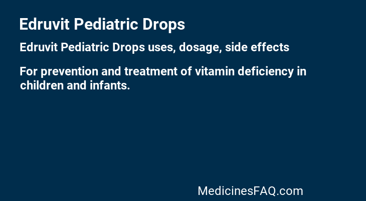 Edruvit Pediatric Drops