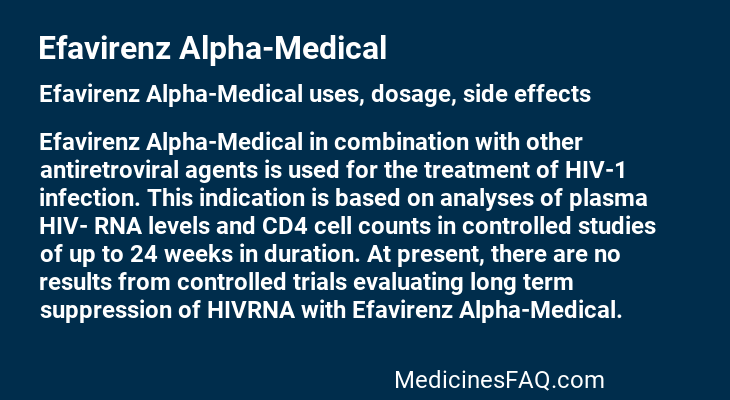Efavirenz Alpha-Medical