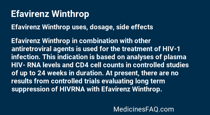 Efavirenz Winthrop