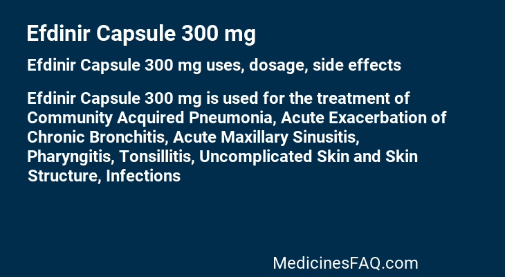 Efdinir Capsule 300 mg