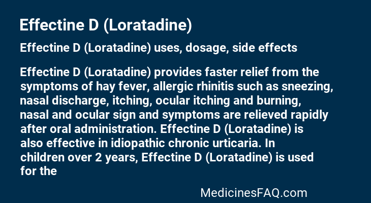Effectine D (Loratadine)