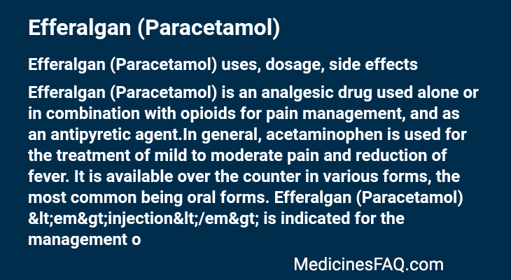 Efferalgan (Paracetamol)
